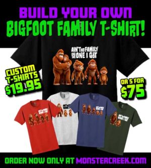 Choose Your Bigfoot Family T-shirt - 5 Pack
